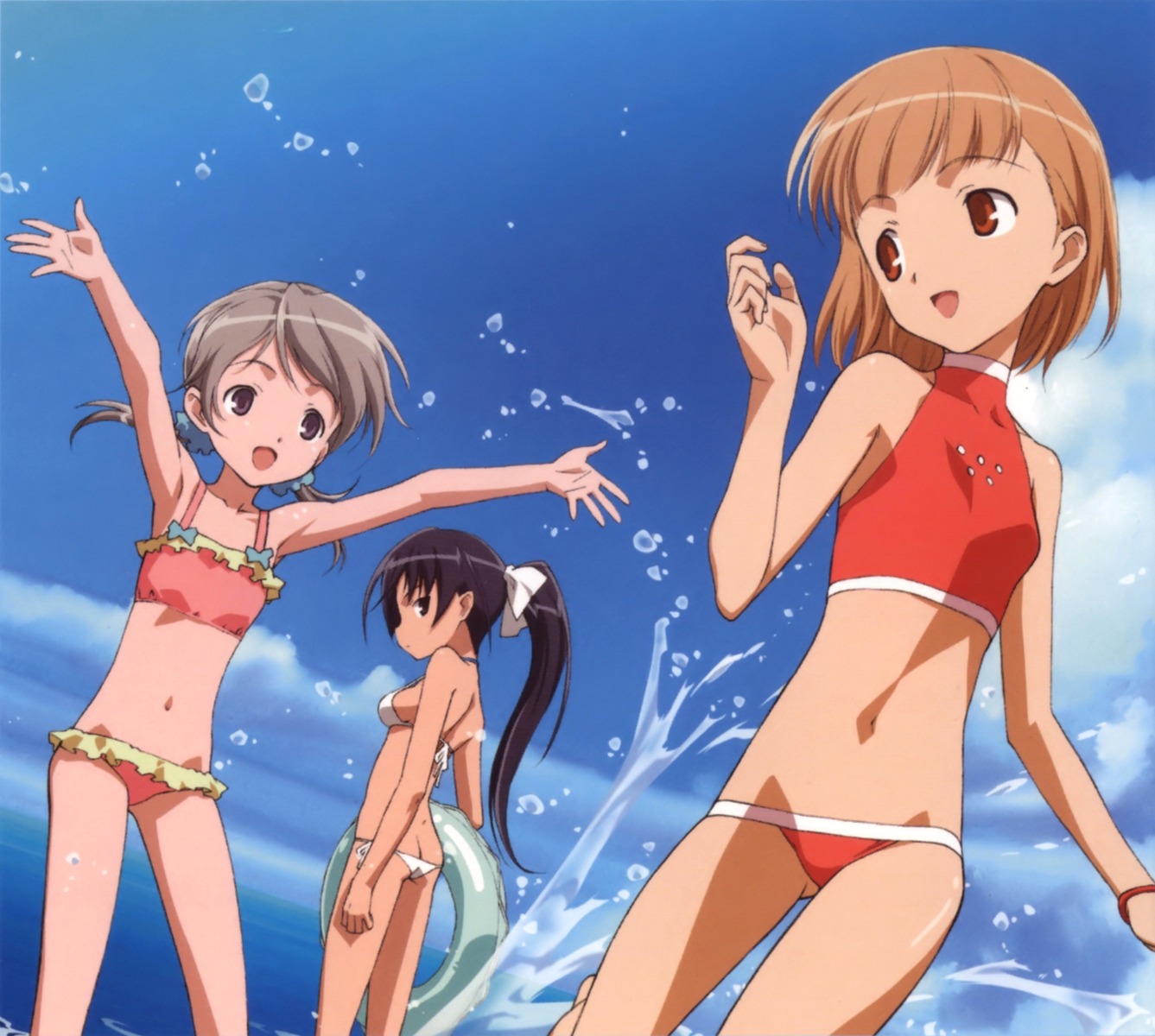 bikini fixed ichijo_eika sakurano_otoha sky_girls sonomiya_karen swimsuits