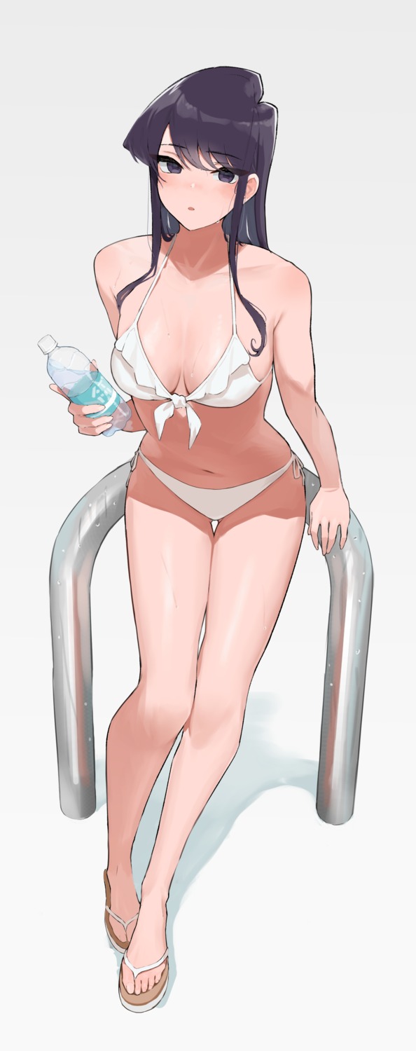 bikini komi-san_wa_komyushou_desu. komi_shouko swimsuits takita_(takita3411) wet