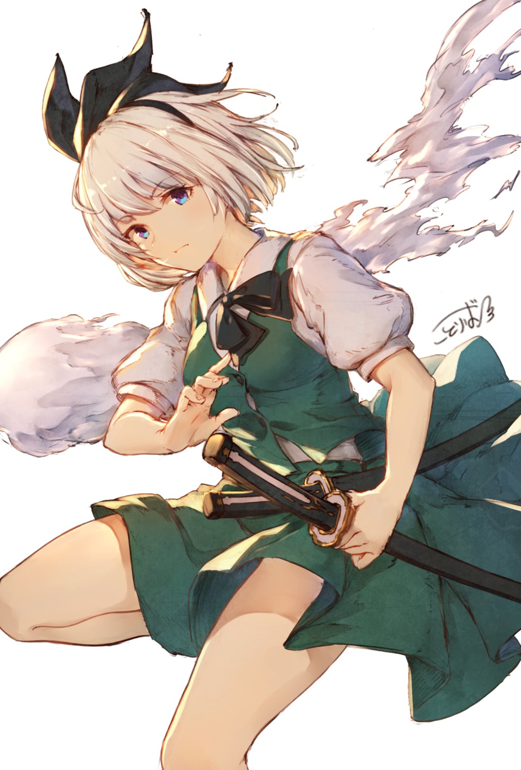 konpaku_youmu kotoribako myon sword touhou