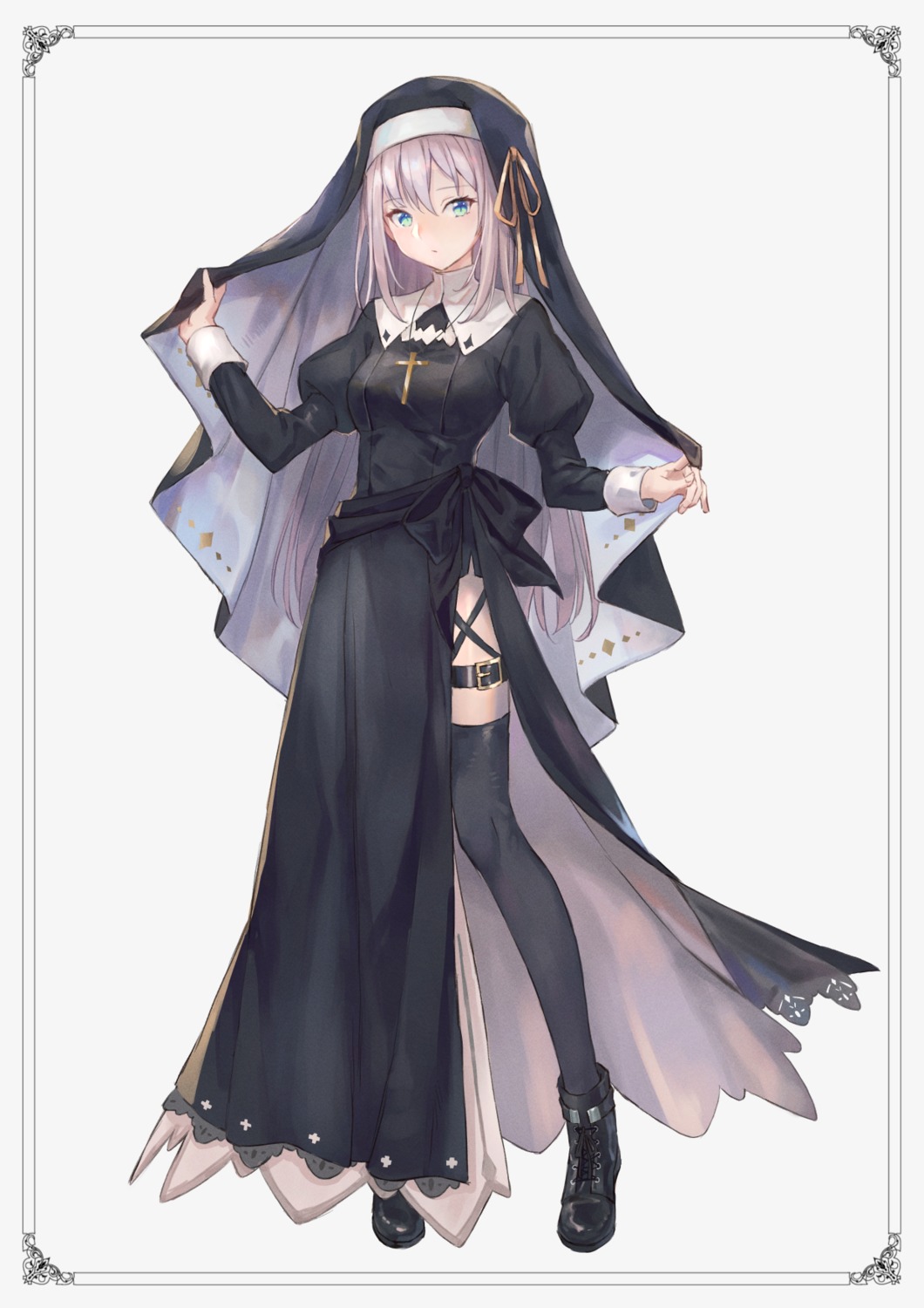 garter kobuta nun thighhighs