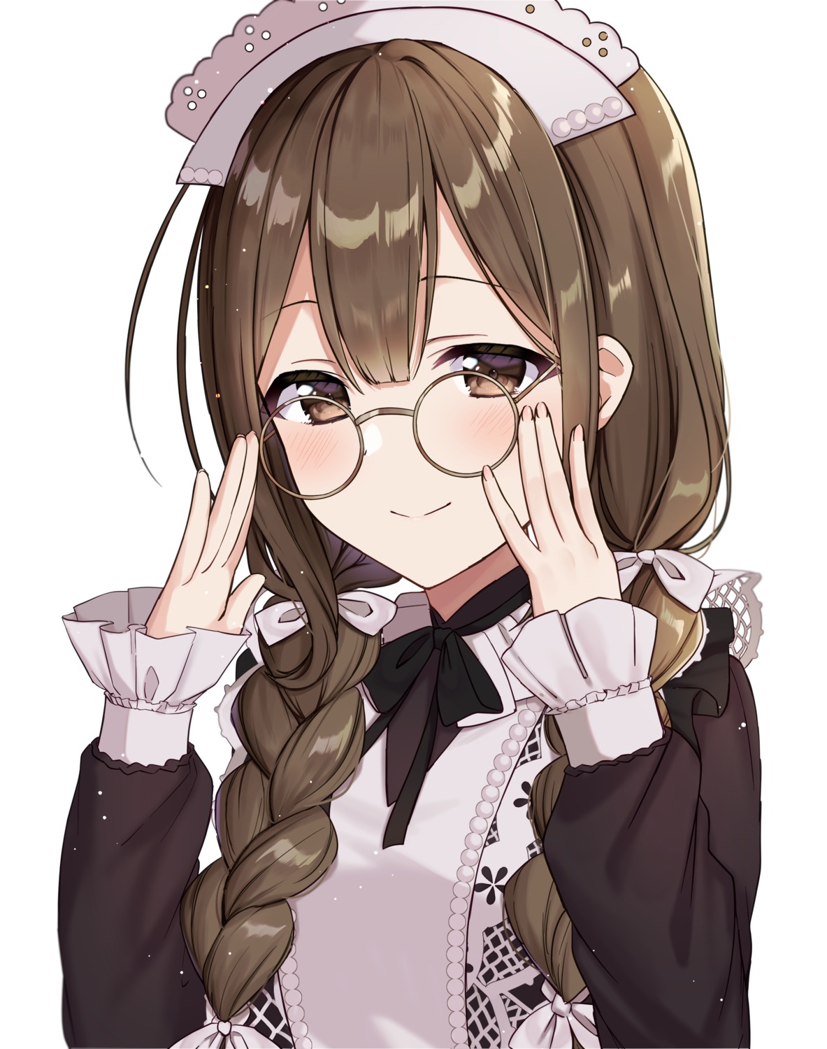 kashiwa_mochico kuwayama_chiyuki maid megane the_idolm@ster the_idolm@ster_shiny_colors