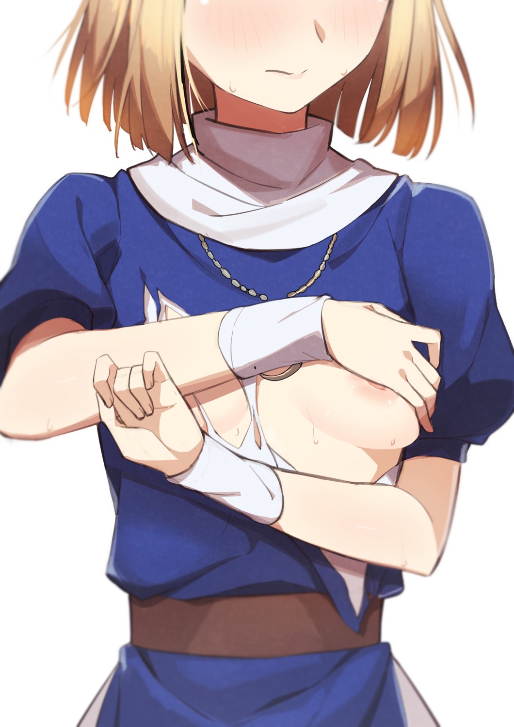 breast_grab breasts fate/stay_night morisobo nipple_slip no_bra torn_clothes