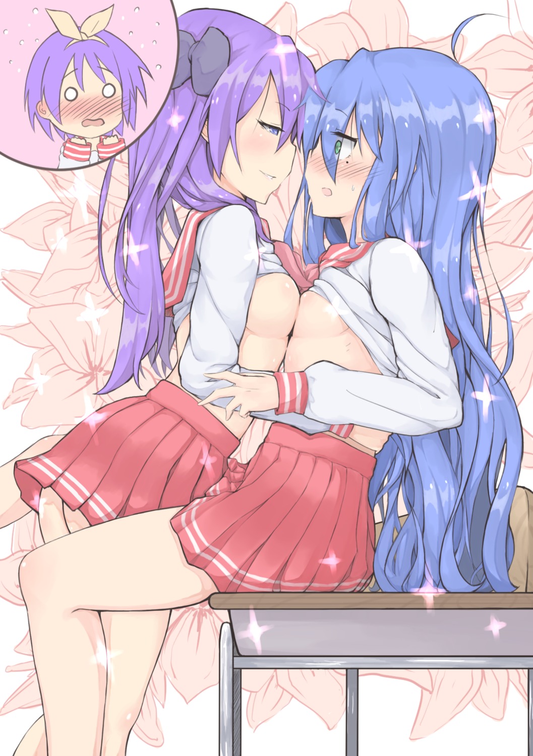 Lucky star yuri hentai фото 7