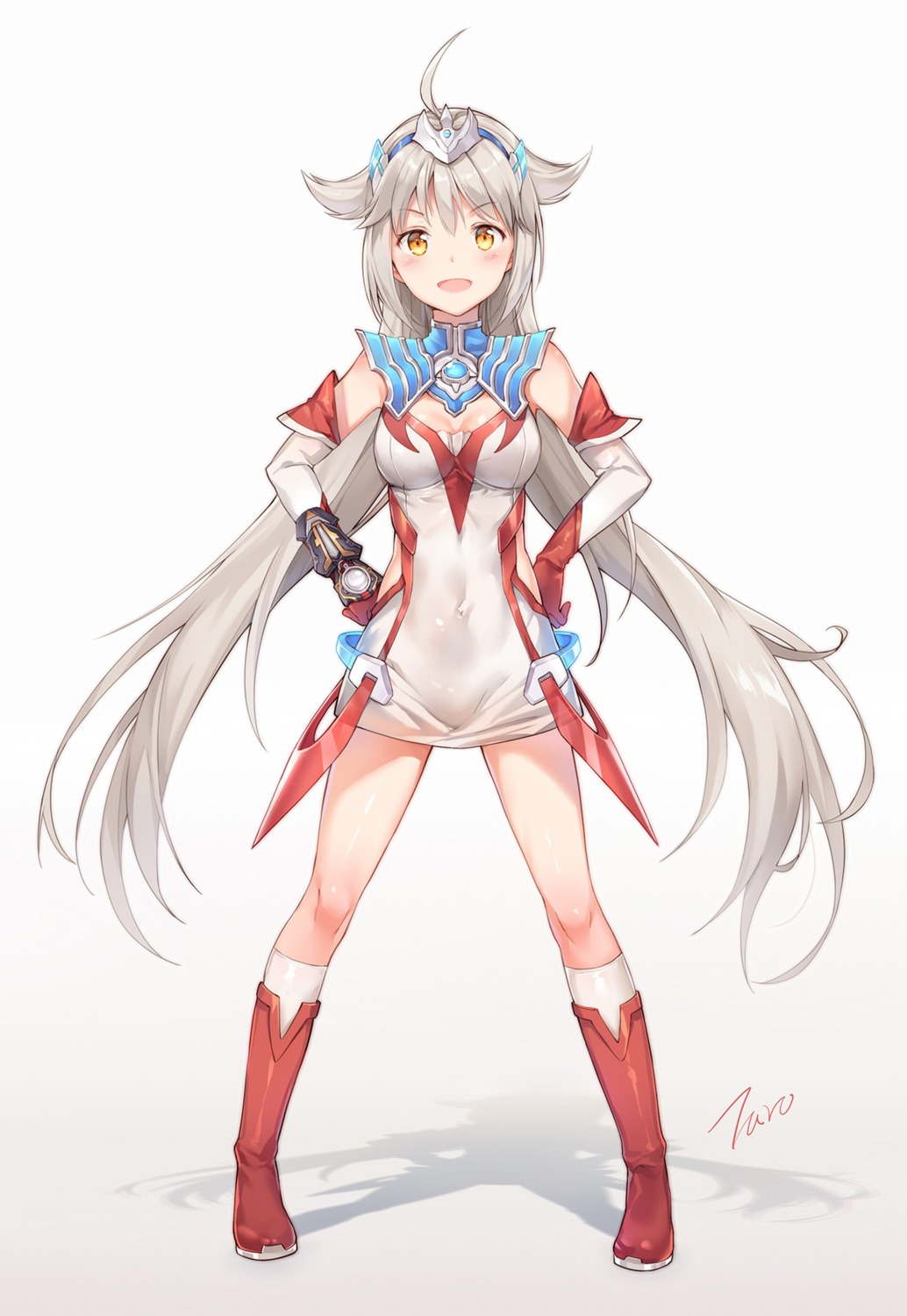 cleavage dress taro_(ultrataro) ultraman ultraman_taiga