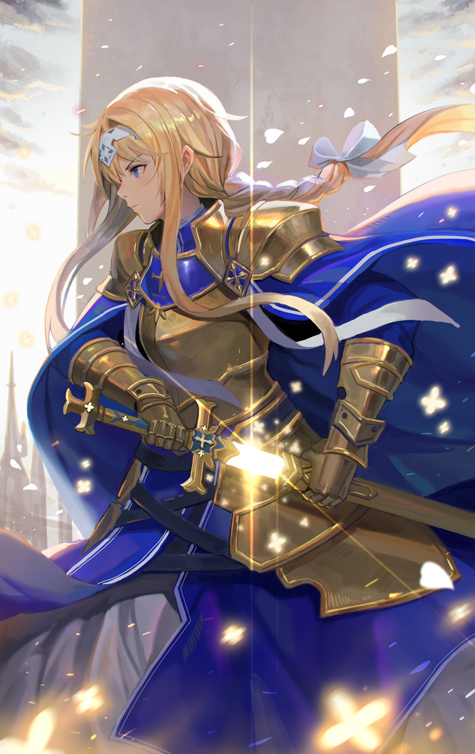 alice_zuberg armor sl86 sword sword_art_online sword_art_online_alicization