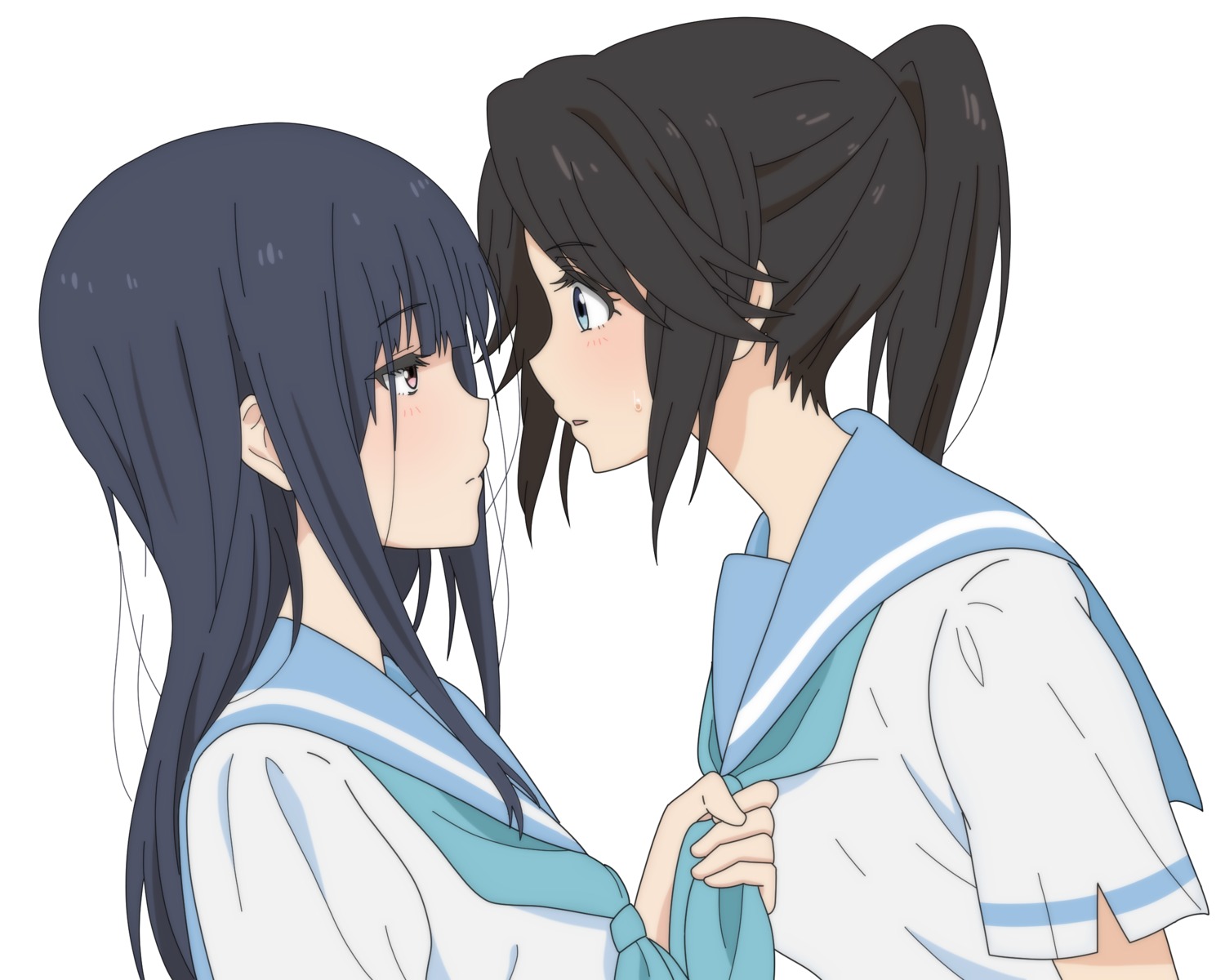 hibike!_euphonium kasaki_nozomi liz_to_aoi_tori motomati seifuku yoroizuka_mizore yuri