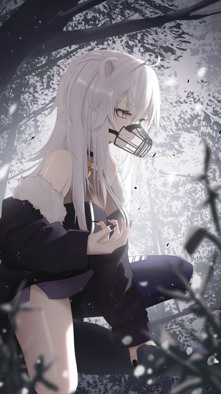 animal_ears hololive shishiro_botan thomas_8000 torn_clothes