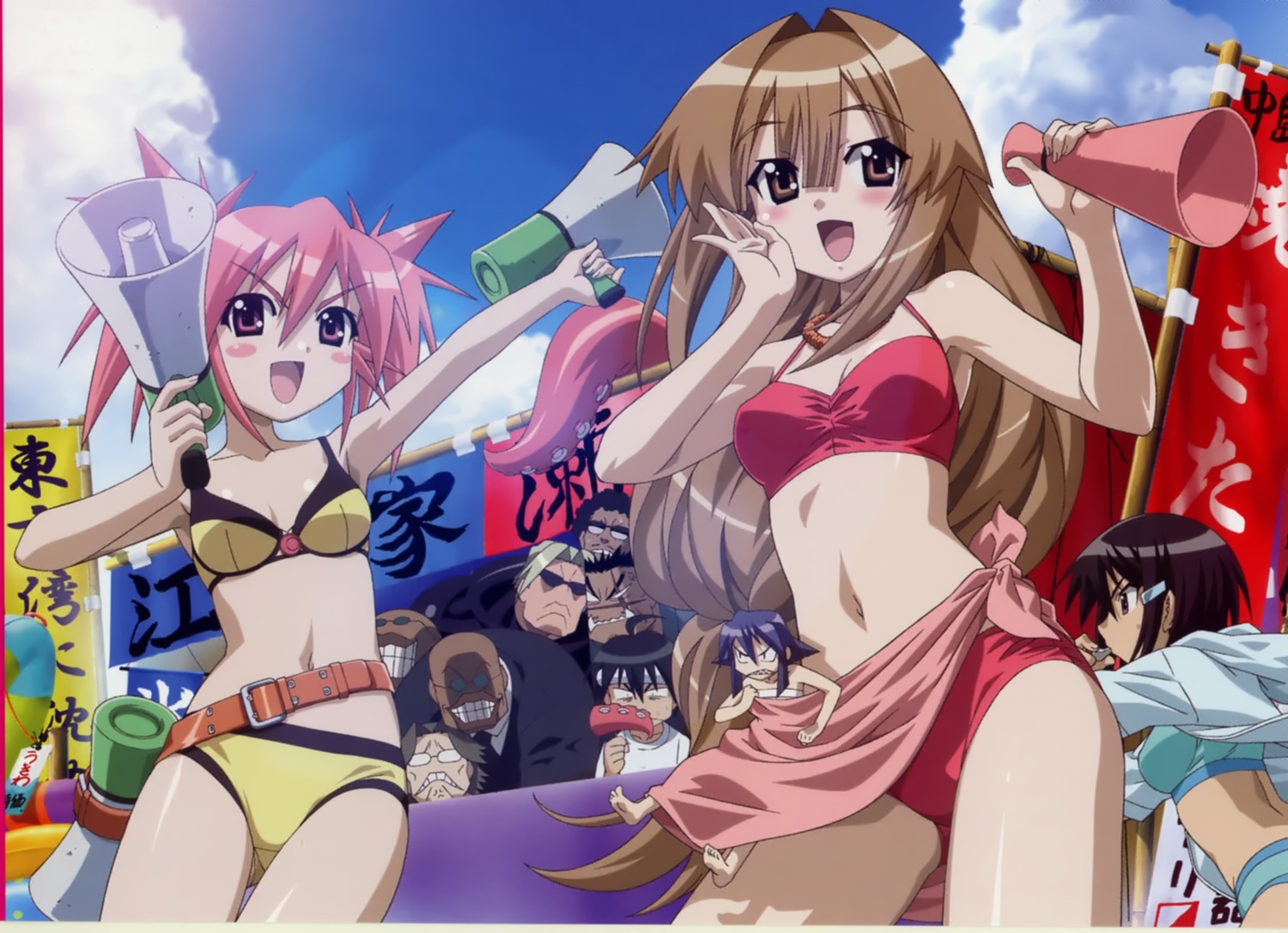 bikini edomae_lunar maki morita_kazuaki seto_no_hanayome seto_san swimsuits zenigata_mawari