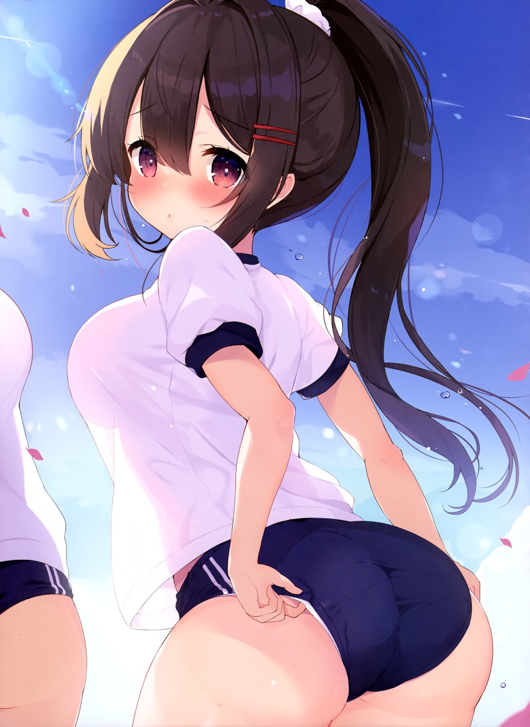 ass buruma gym_uniform kagerou pantsu see_through