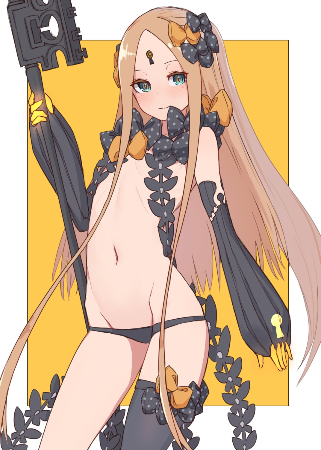 abigail_williams_(fate) fate/grand_order kopaka_(karda_nui) loli pantsu thighhighs topless