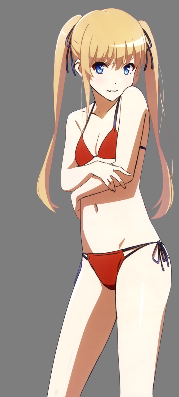 bikini cleavage ishida_kazumasa saenai_heroine_no_sodatekata saenai_heroine_no_sodatekata_flat sawamura_spencer_eriri swimsuits transparent_png