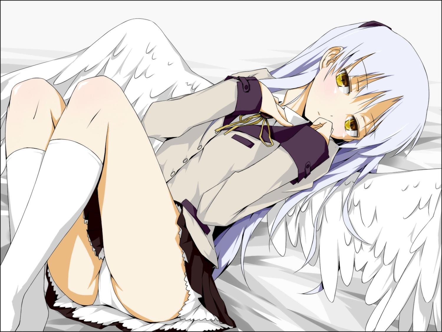 angel_beats! max0201 pantsu seifuku tachibana_kanade wings