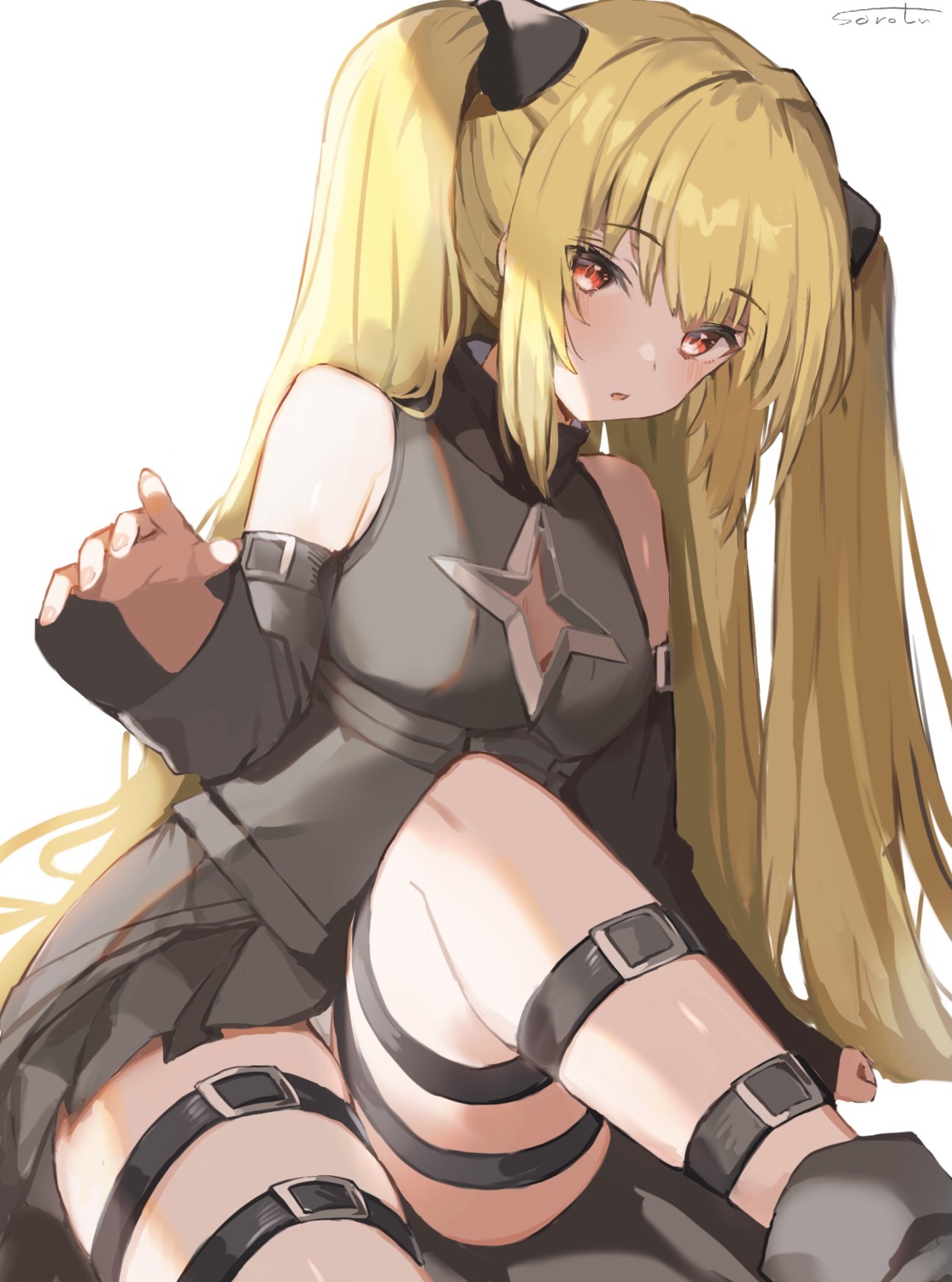 garter golden_darkness loli pantsu skirt_lift sorotu to_love_ru to_love_ru_darkness