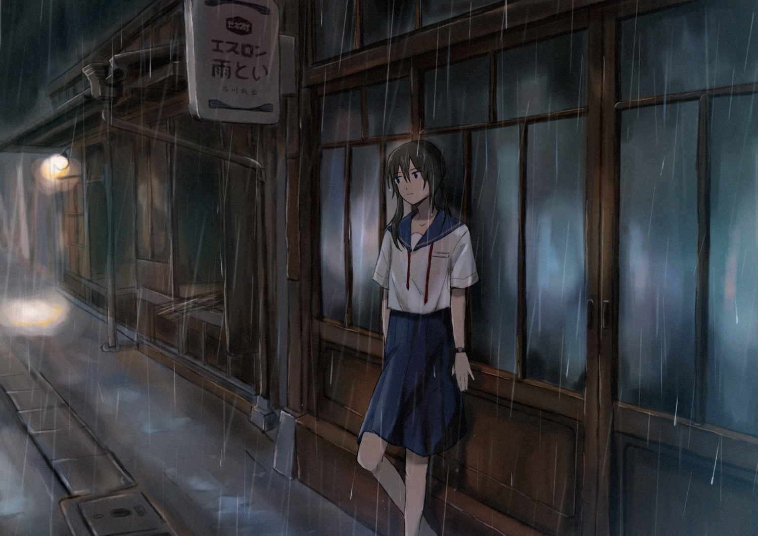 seifuku tagme wet_clothes