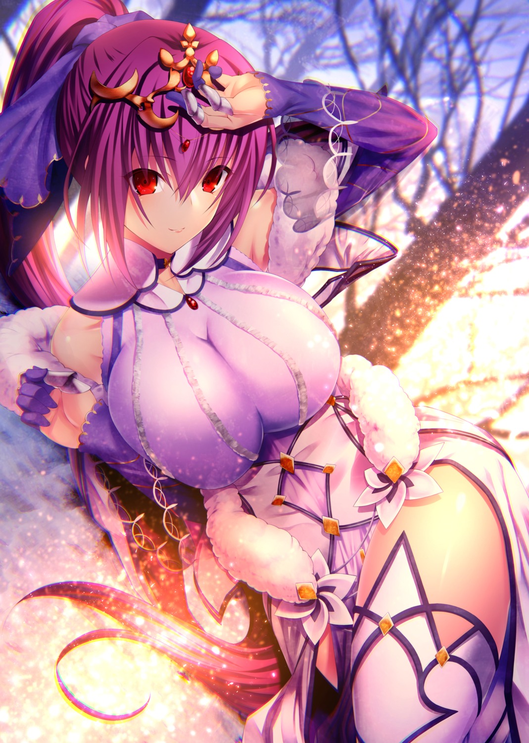 dress emanon_123 fate/grand_order scathach_skadi thighhighs