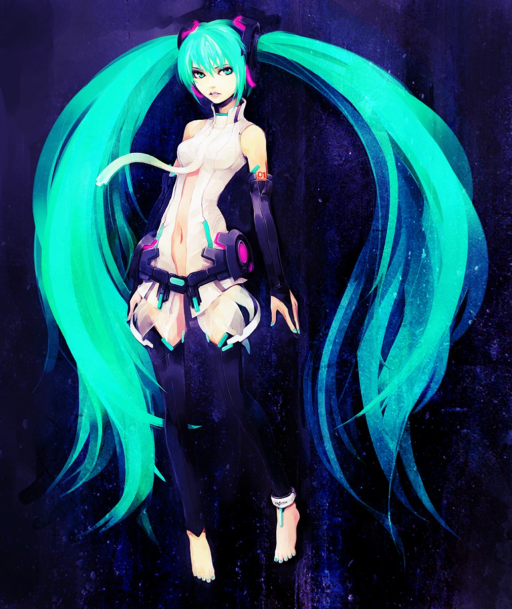 hatsune_miku hironox miku_append thighhighs vocaloid vocaloid_append