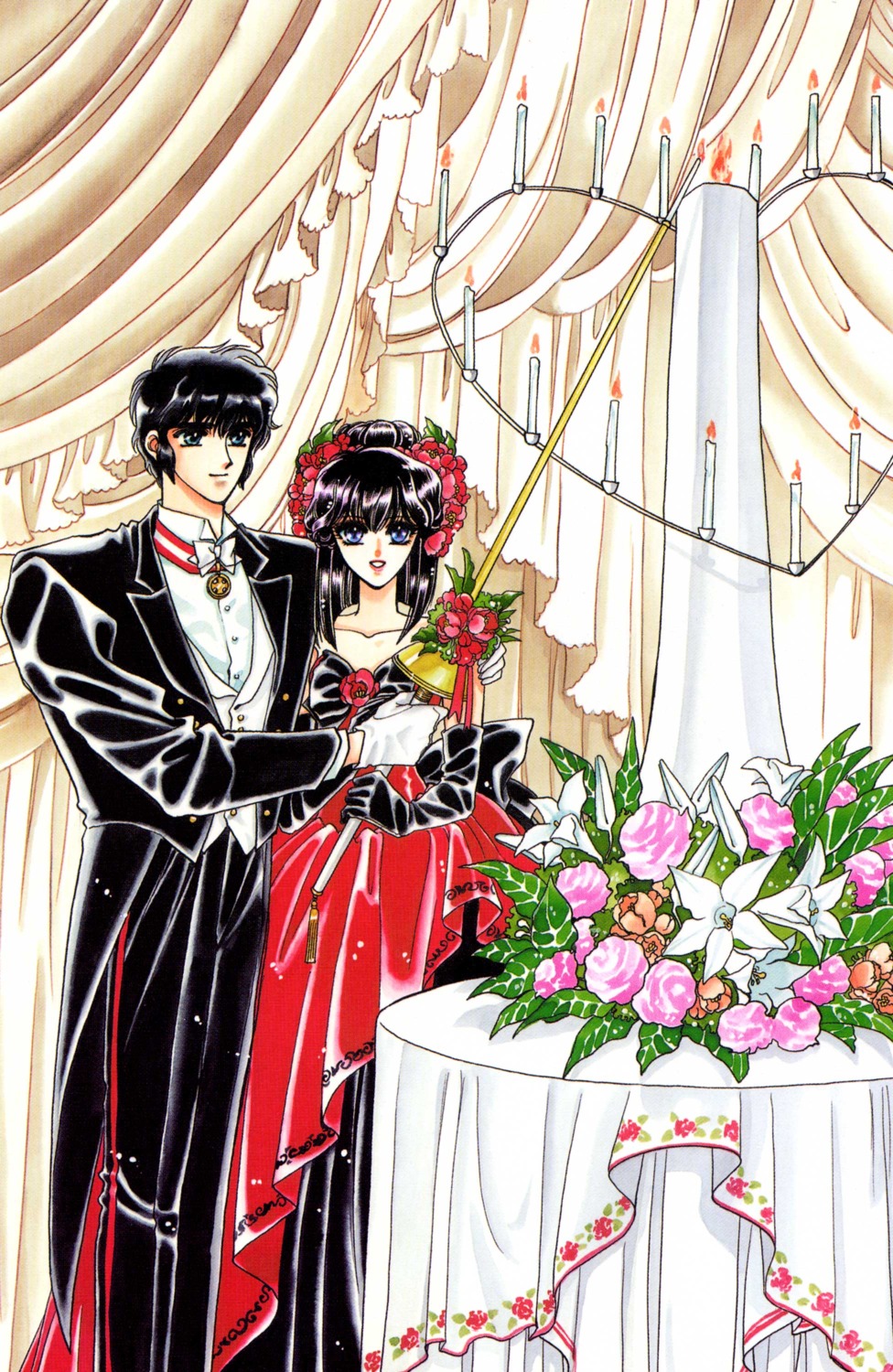 clamp ijuuin_akira nijuu_mensou_ni_onegai ookawa_utako