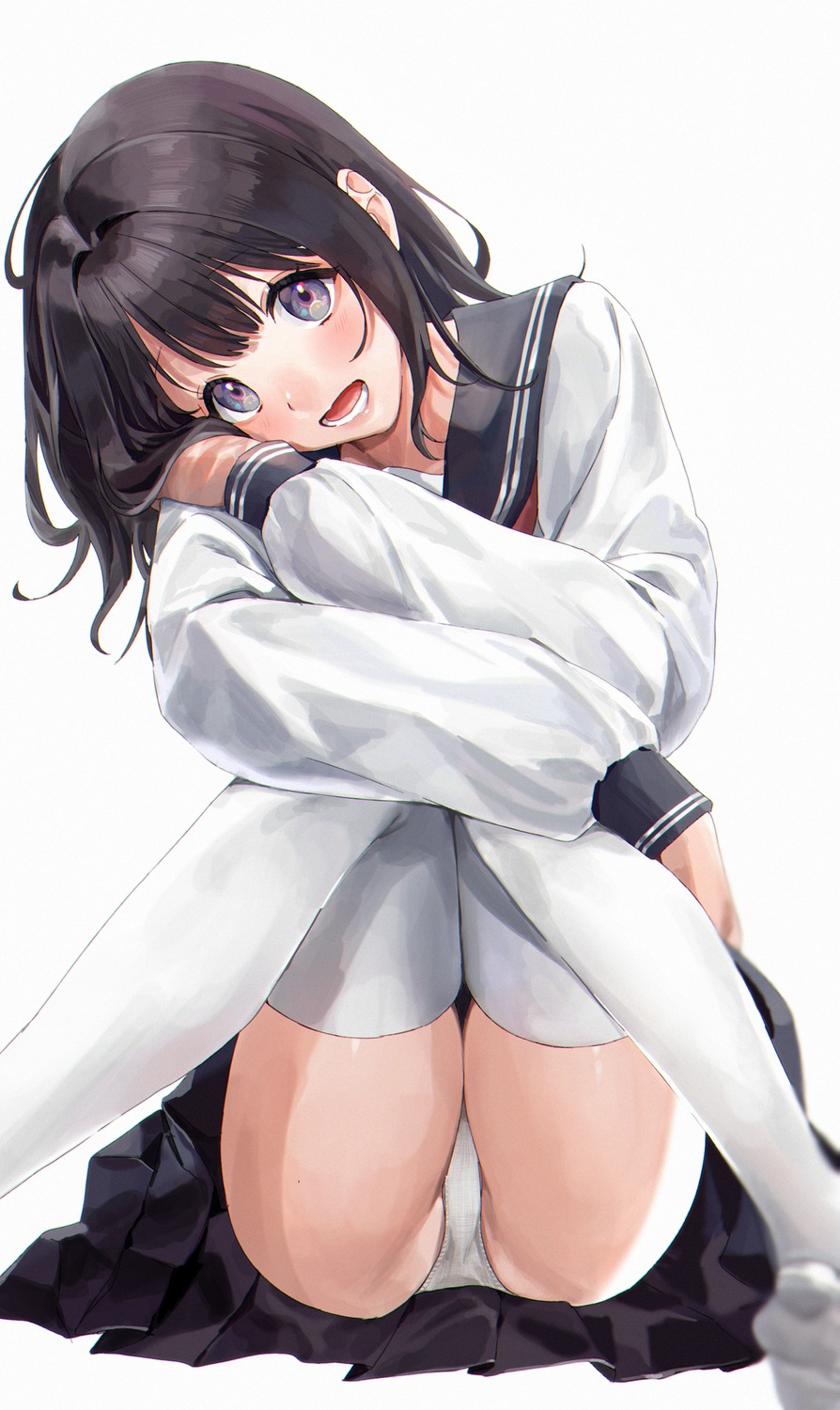 pantsu seifuku sinomi skirt_lift thighhighs