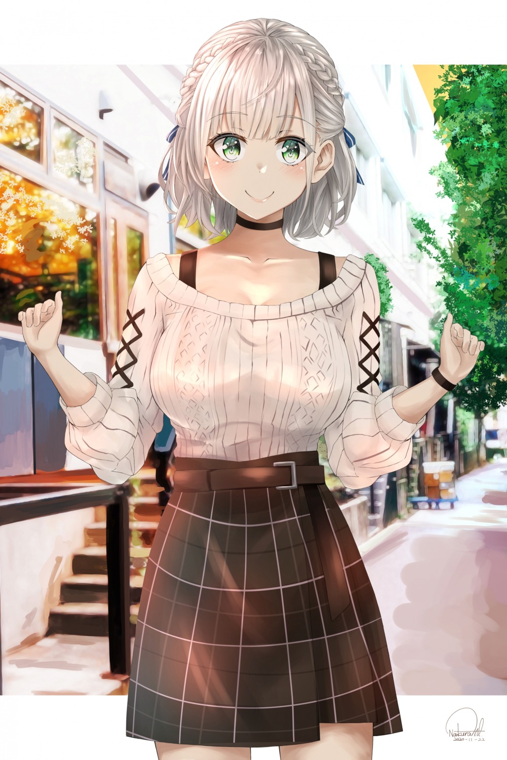 hololive nakura_yuu shirogane_noel sweater