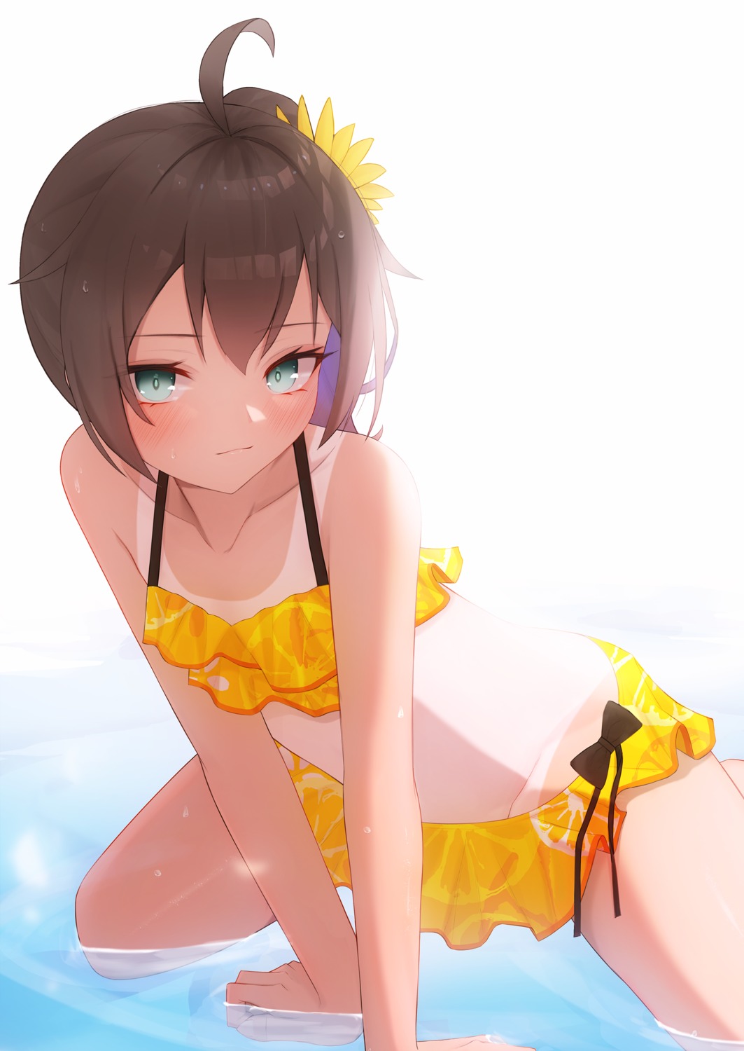 bikini hololive natsuiro_matsuri swimsuits tan_lines thomas_8000 wet