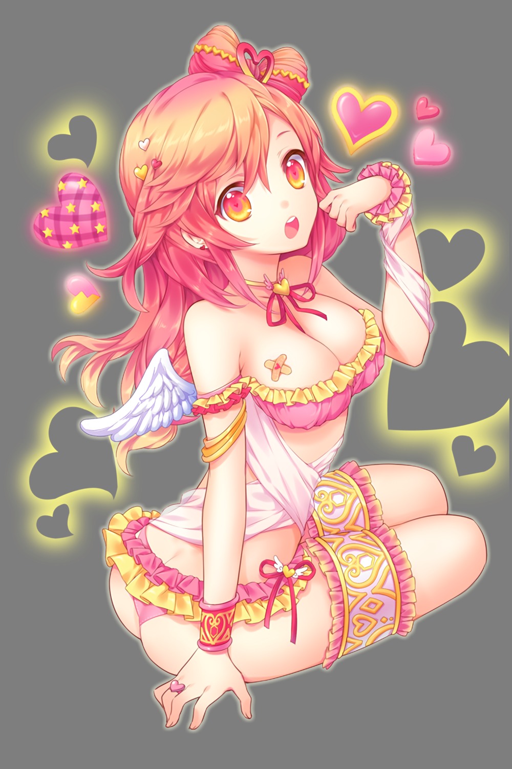 ass bandaid bittersweet cleavage garter pantsu soccer_spirits transparent_png wings