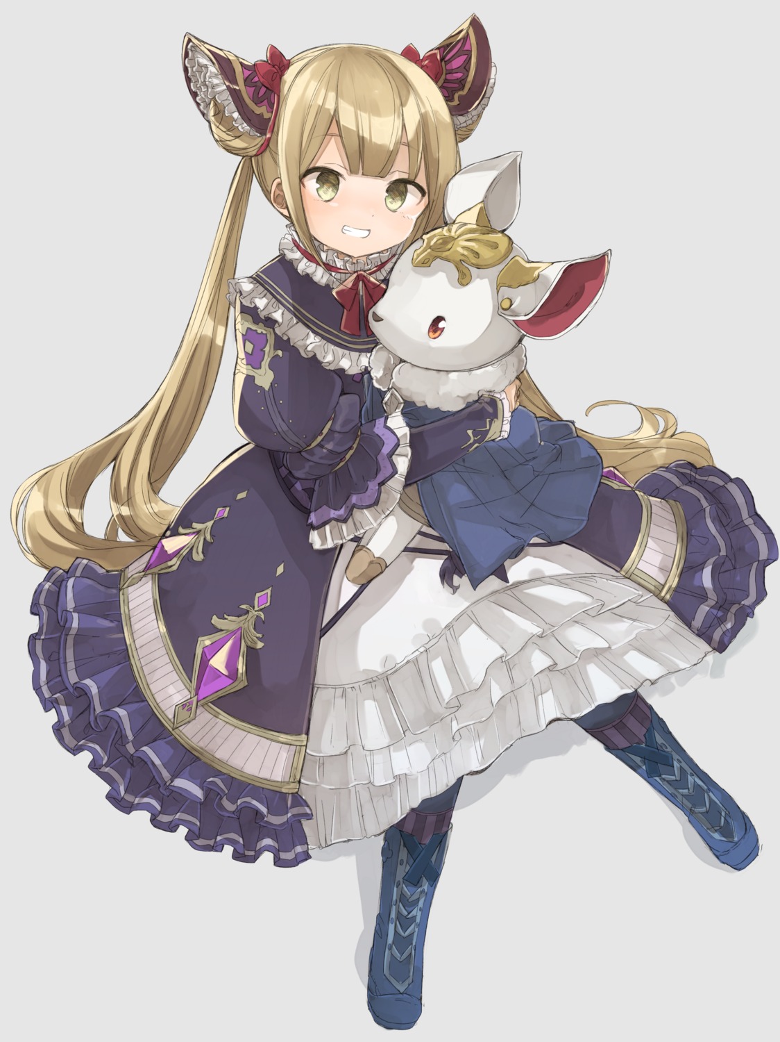 dress gothic_lolita lolita_fashion luna_(shadowverse) murakami_meishi shadowverse