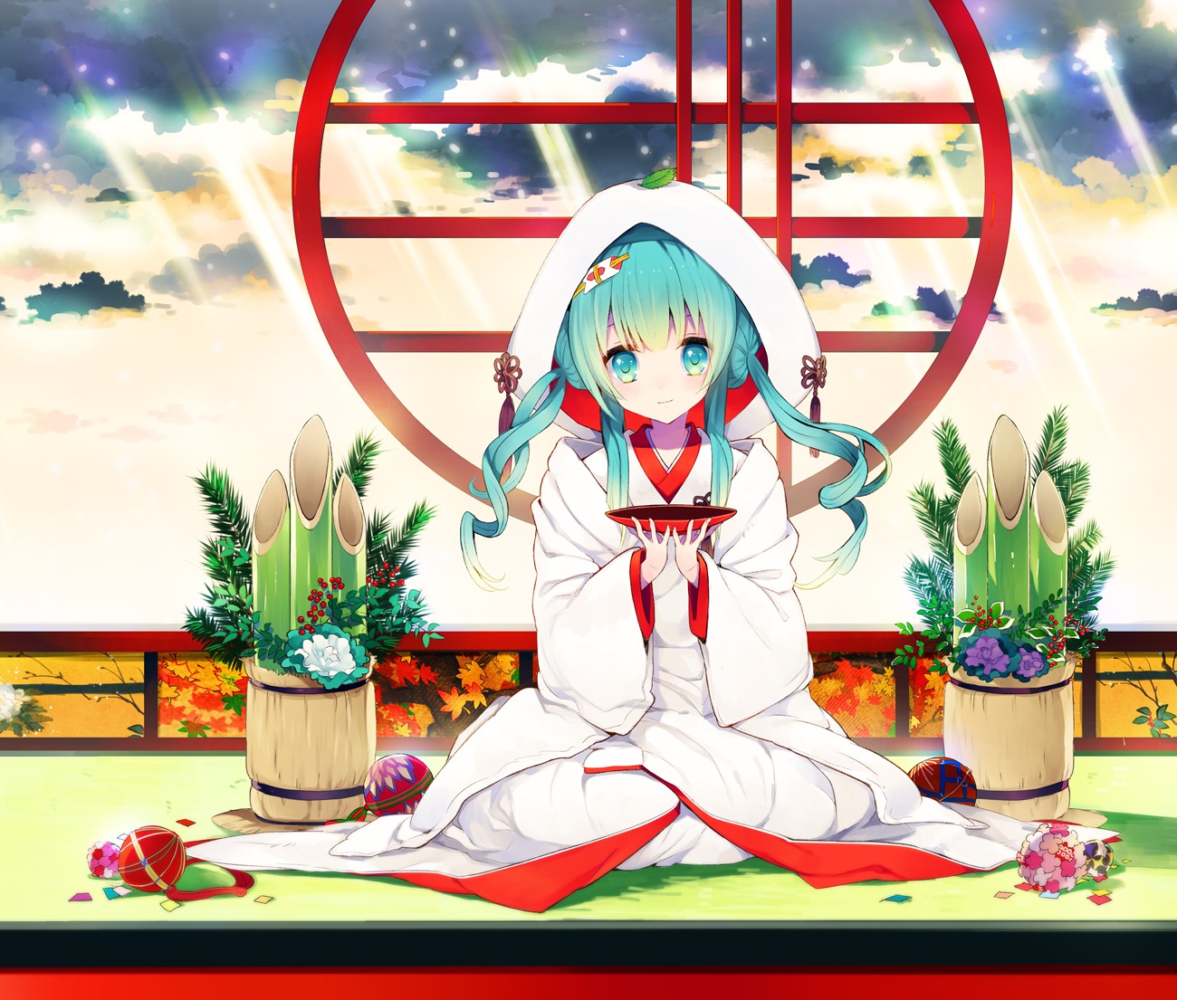 hatsune_miku rugo vocaloid yuki_miku