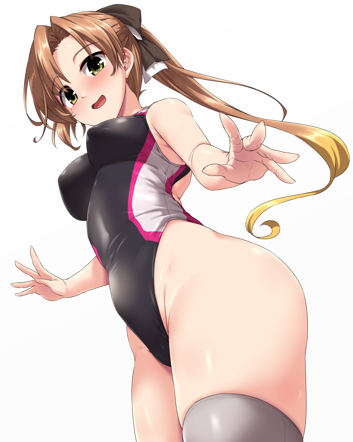 akigumo_(kancolle) erect_nipples kantai_collection swimsuits thighhighs yoshi_tama