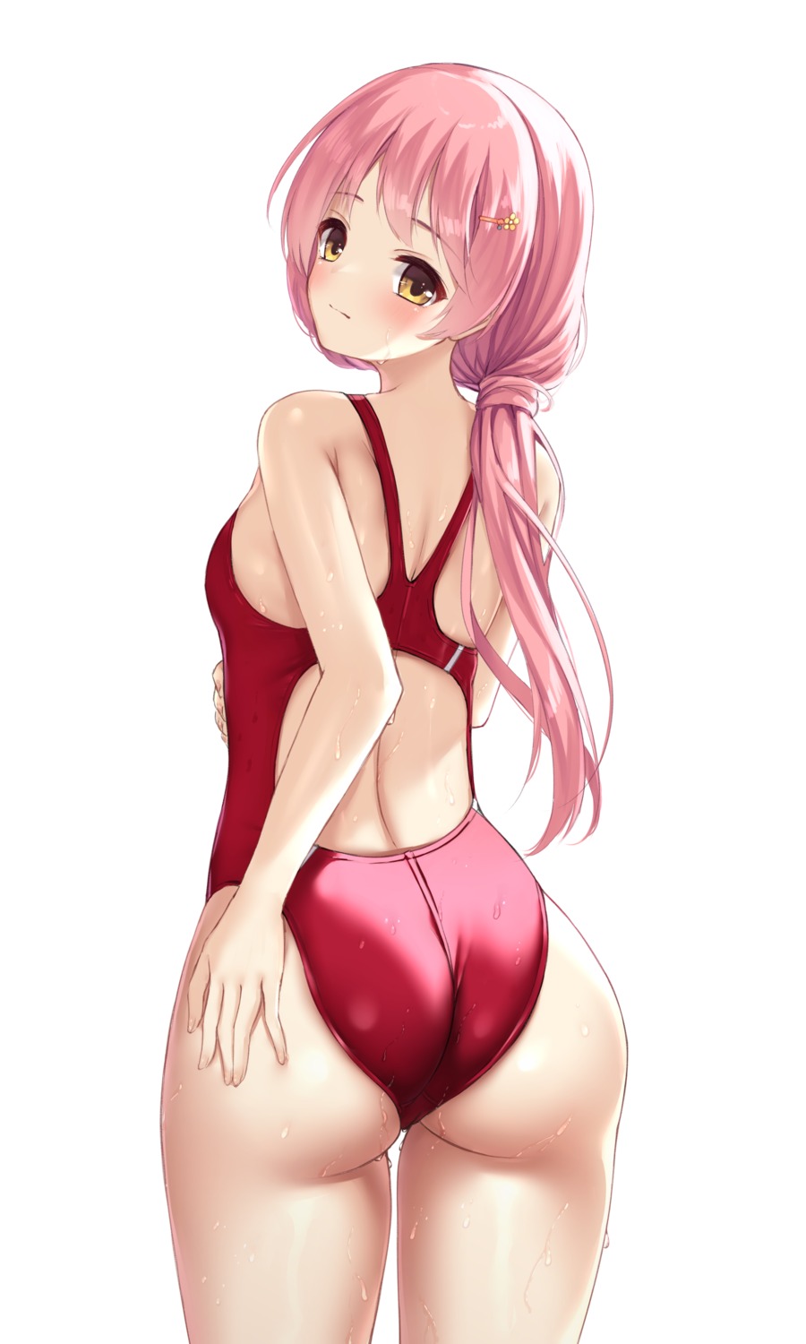 ass kurama_koharu ncontrail_(mgax7527) senren_banka swimsuits wet