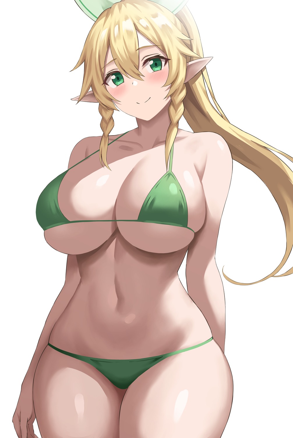 bikini elf jasony leafa pointy_ears swimsuits sword_art_online