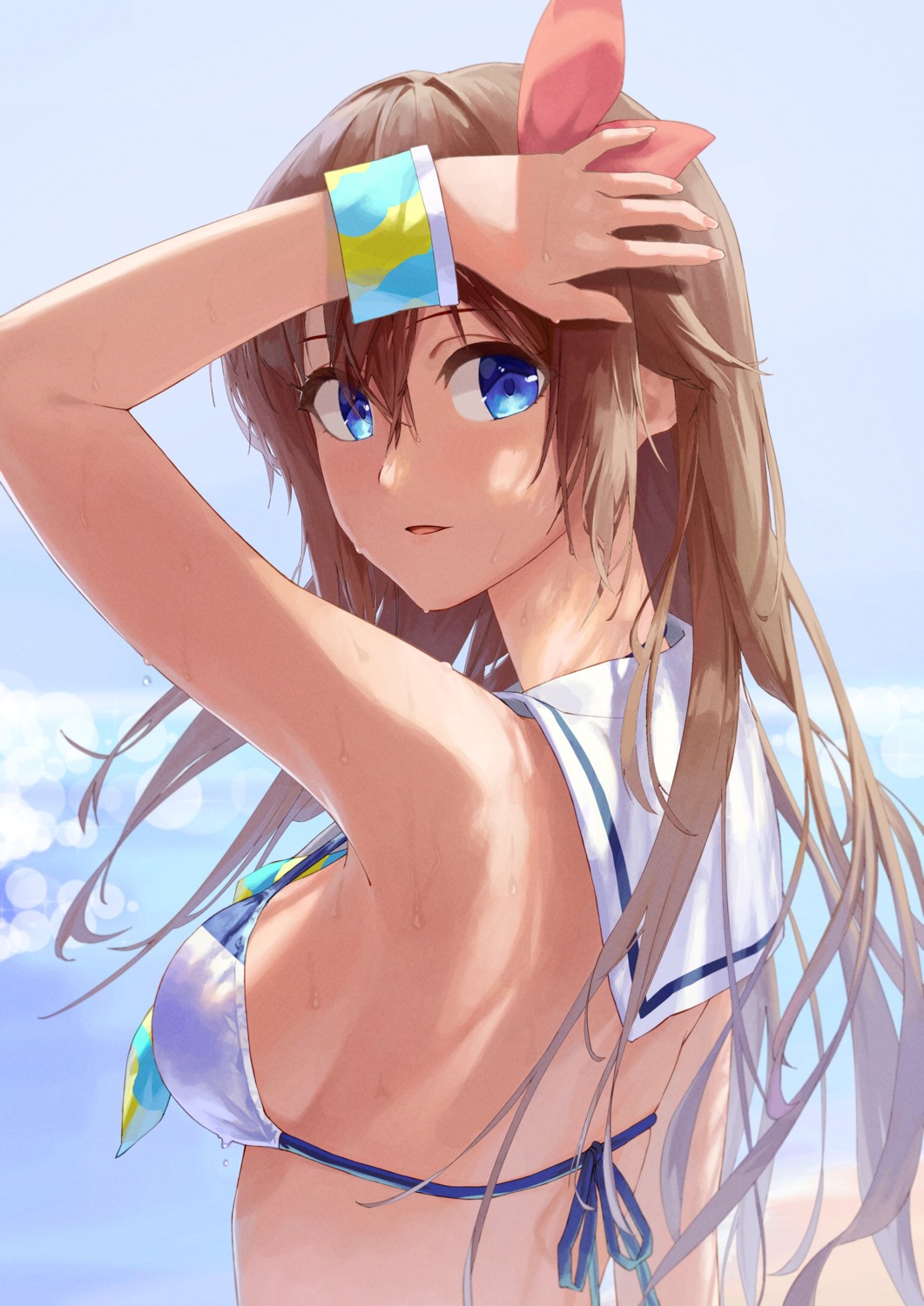 bikini_top hololive makimaki_makky7 swimsuits tokino_sora