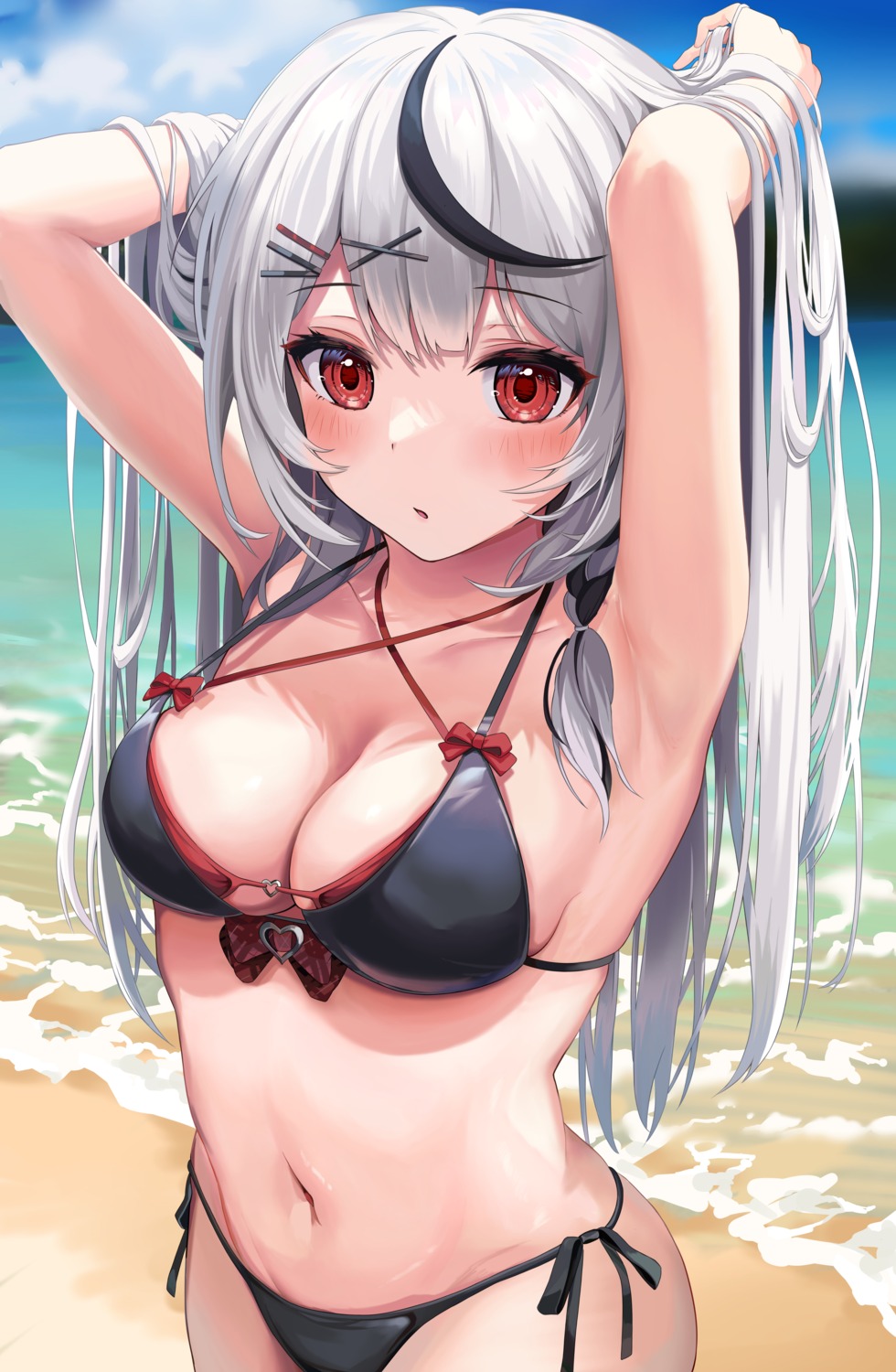 bikini hololive sakamata_chloe swimsuits tihirowo