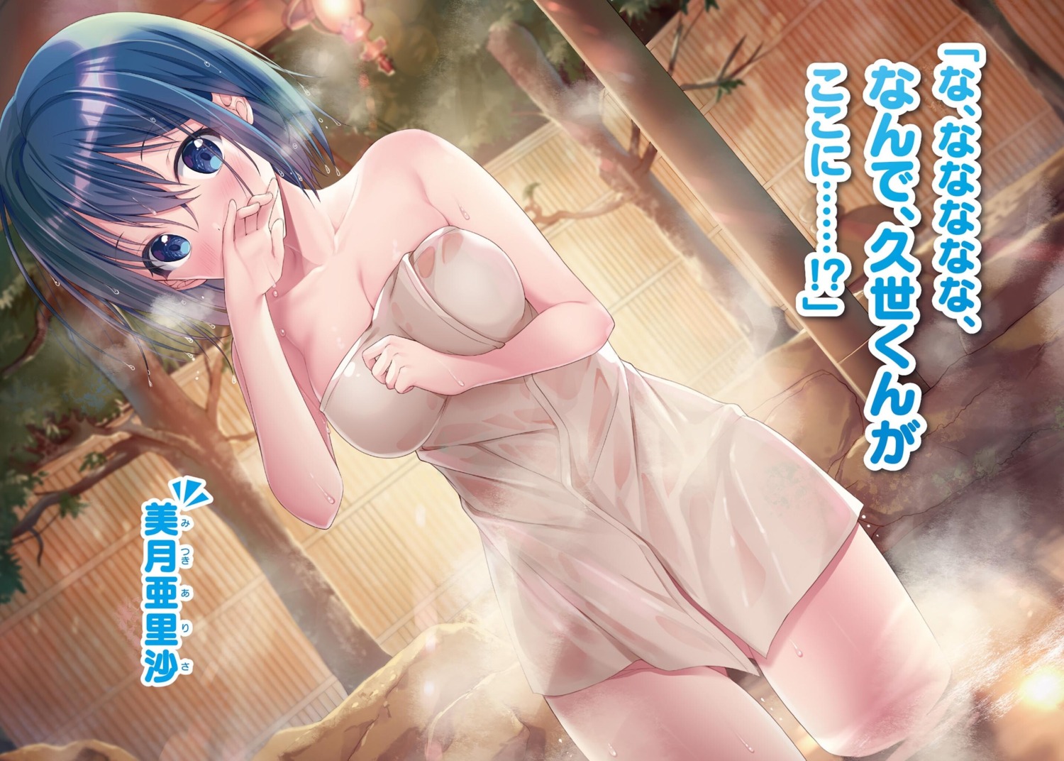 breast_hold choroin_desuga_koibito_ni_wa_naremasenka? midzuki_arisa onsen towel twinbox wet