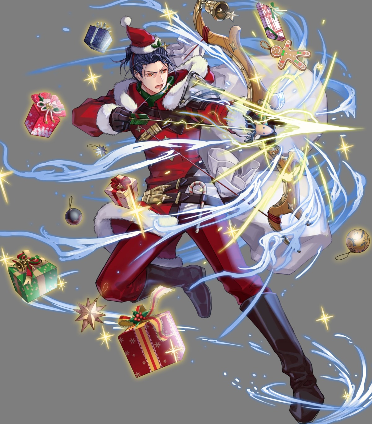 christmas cloverk duplicate felix_(fire_emblem) fire_emblem fire_emblem_heroes fire_emblem_three_houses nintendo weapon