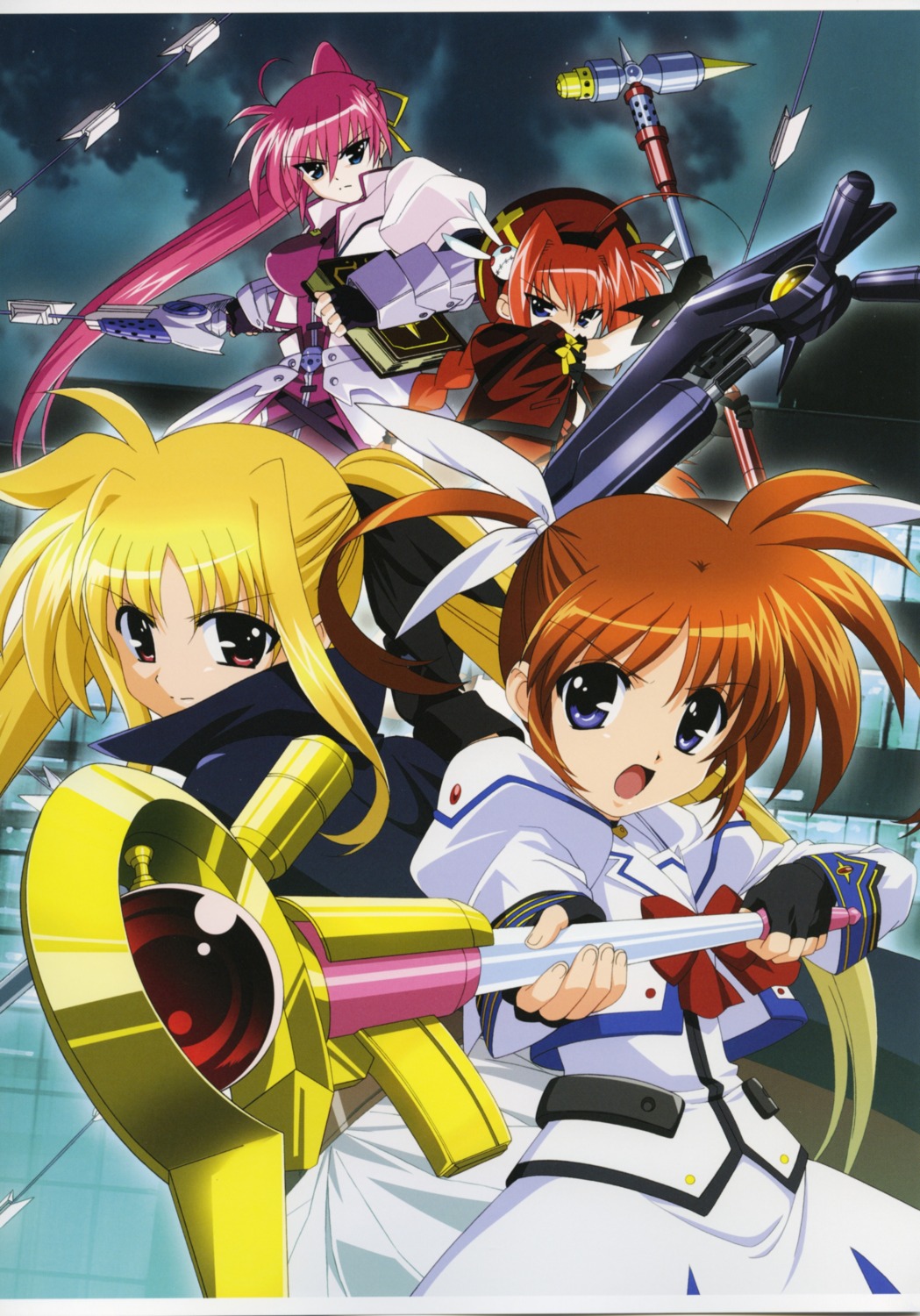 fate_testarossa mahou_shoujo_lyrical_nanoha mahou_shoujo_lyrical_nanoha_a's okuda_yasuhiro signum takamachi_nanoha vita