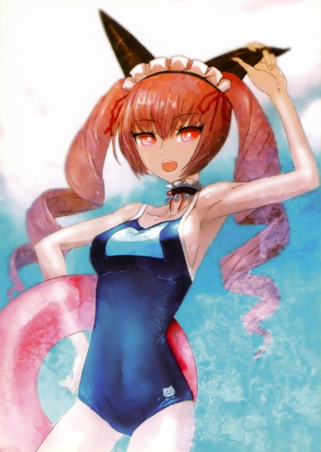 faris_nyanyan huke school_swimsuit steins;gate swimsuits