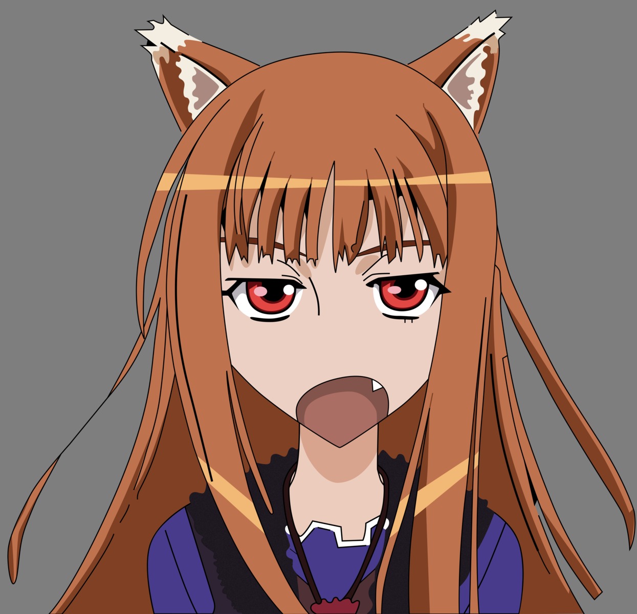 animal_ears holo spice_and_wolf vector_trace
