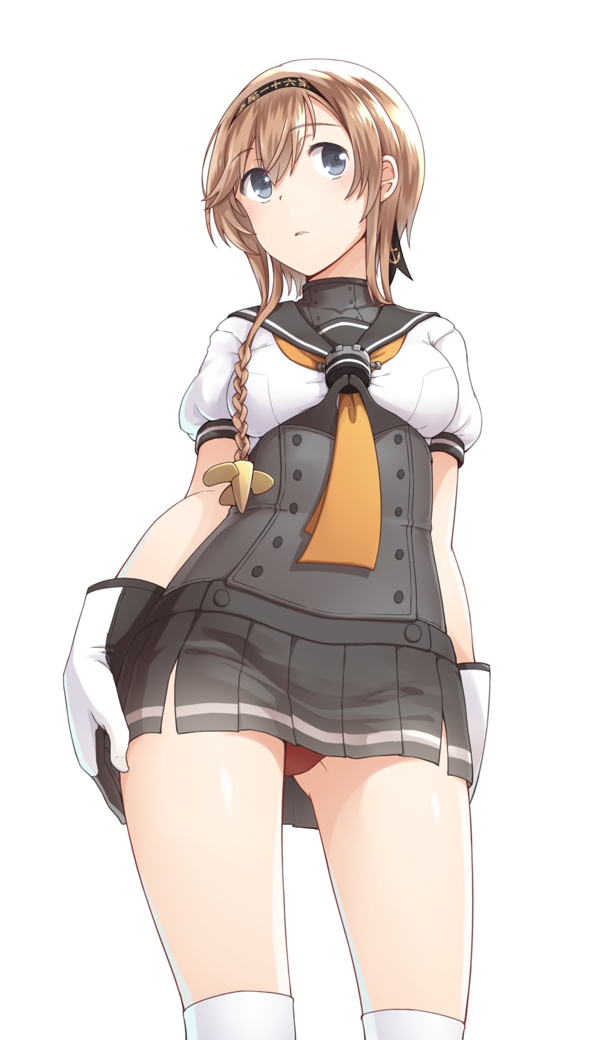 00047 kantai_collection pantsu seifuku teruzuki_(kancolle) thighhighs