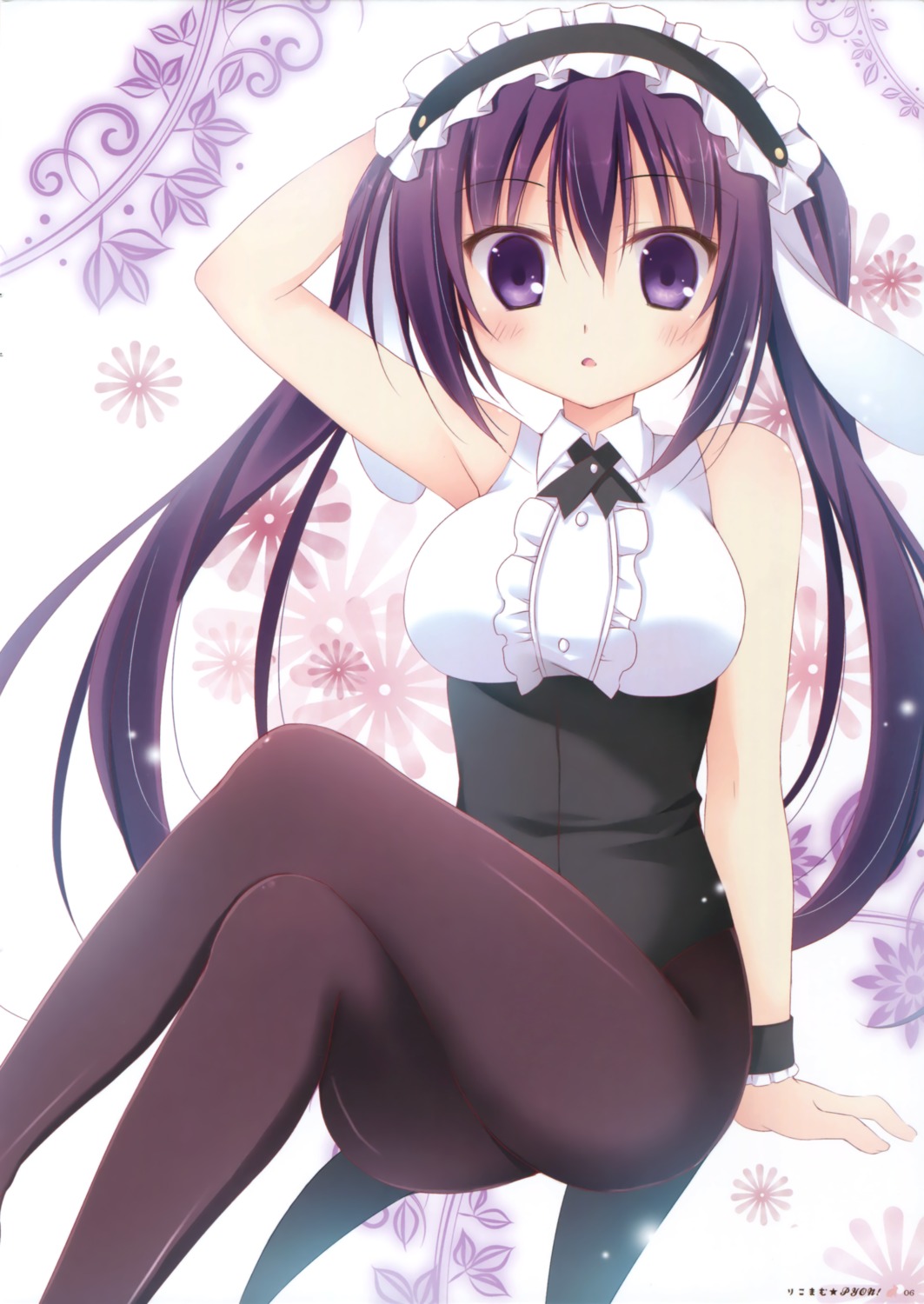 gochuumon_wa_usagi_desu_ka? korie_riko pantyhose tedeza_rize