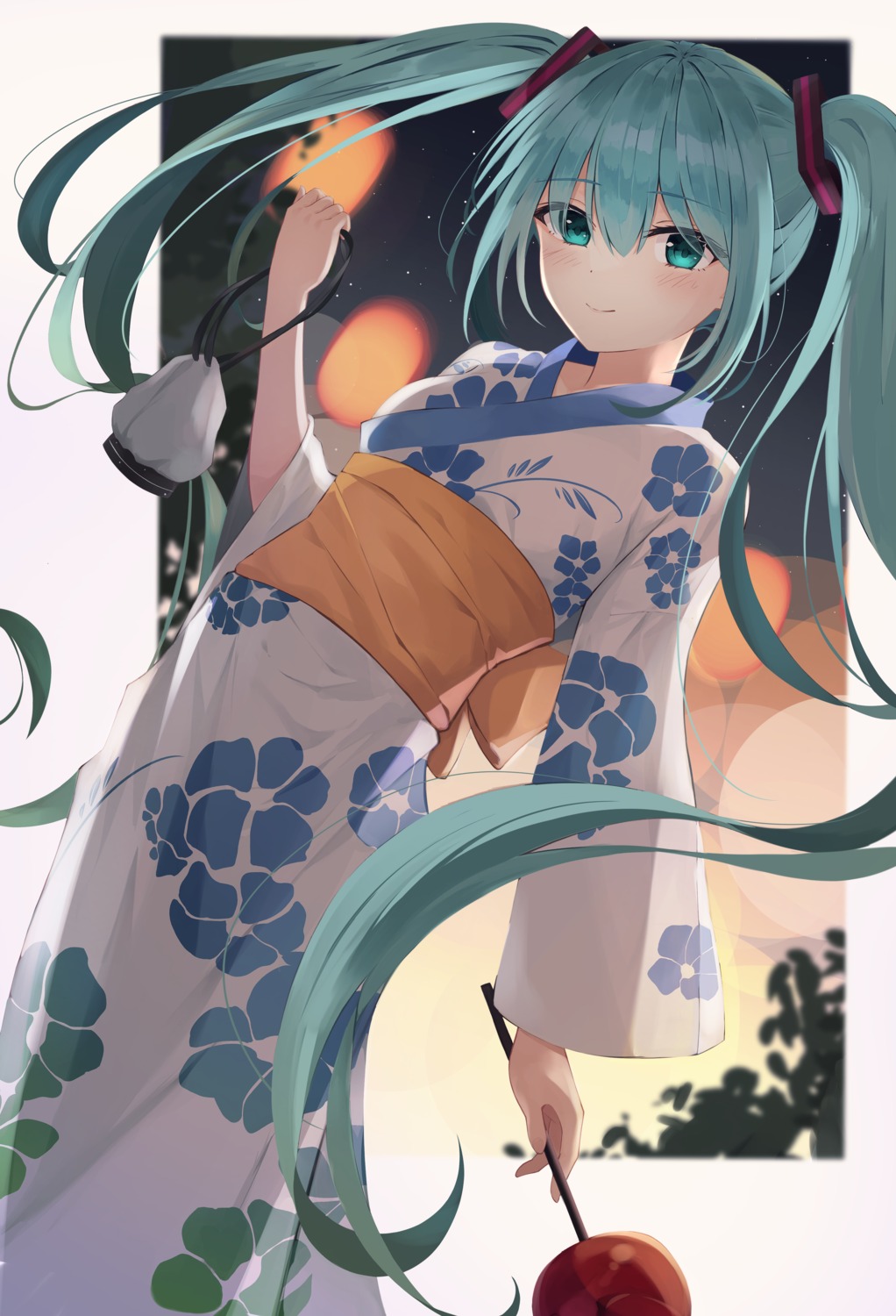 hatsune_miku opm7760 vocaloid yukata