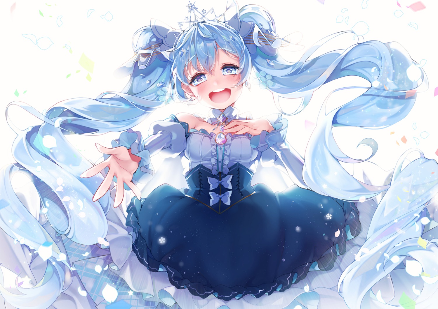 dress hatsune_miku kanola_u vocaloid yuki_miku