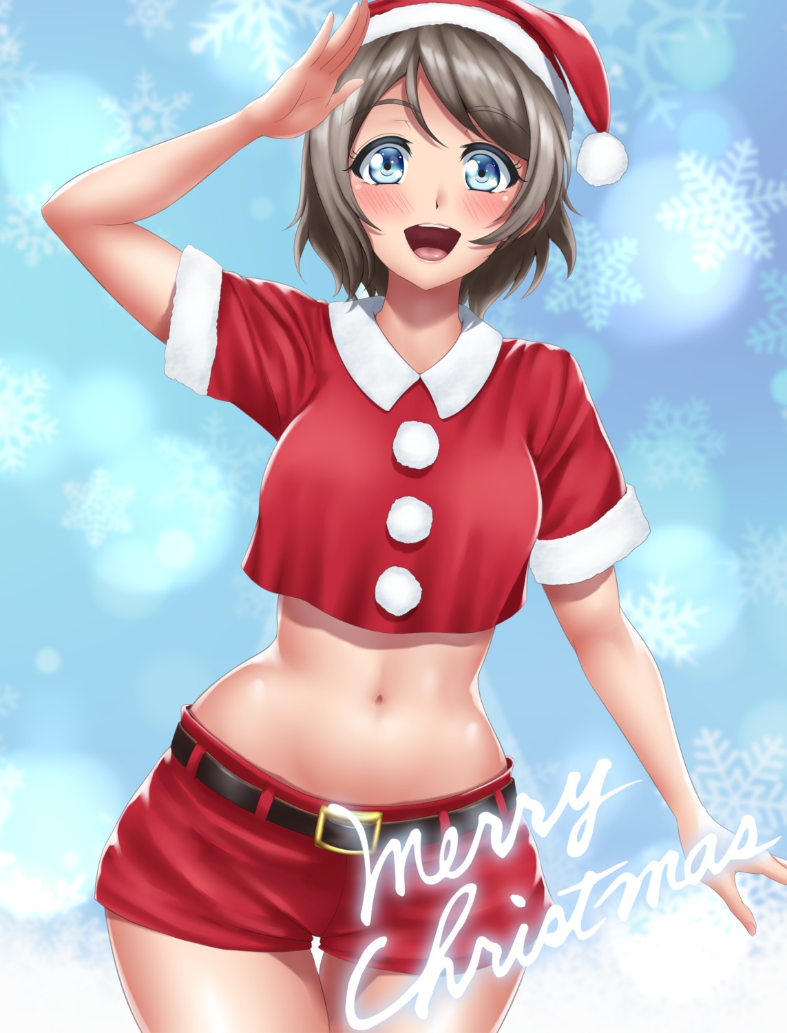 christmas love_live!_sunshine!! tama_(tamakaka1031) watanabe_you