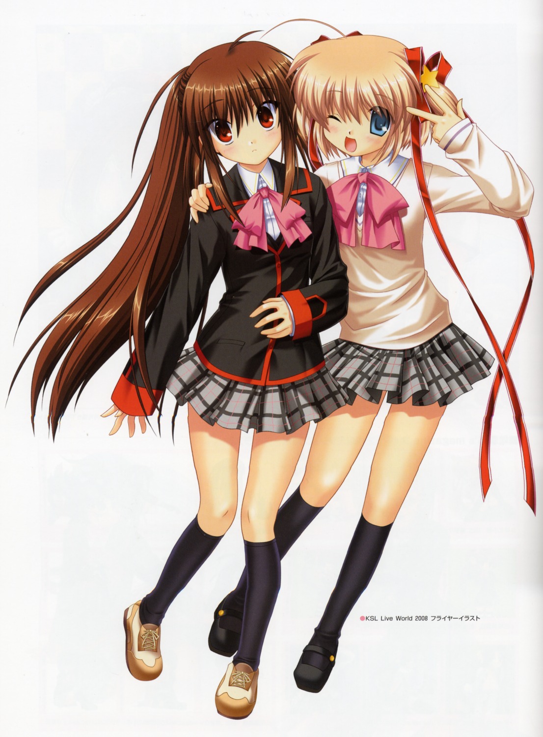 Key Hinoue Itaru Na Ga Little Busters Kamikita Komari Natsume Rin Seifuku Yande Re