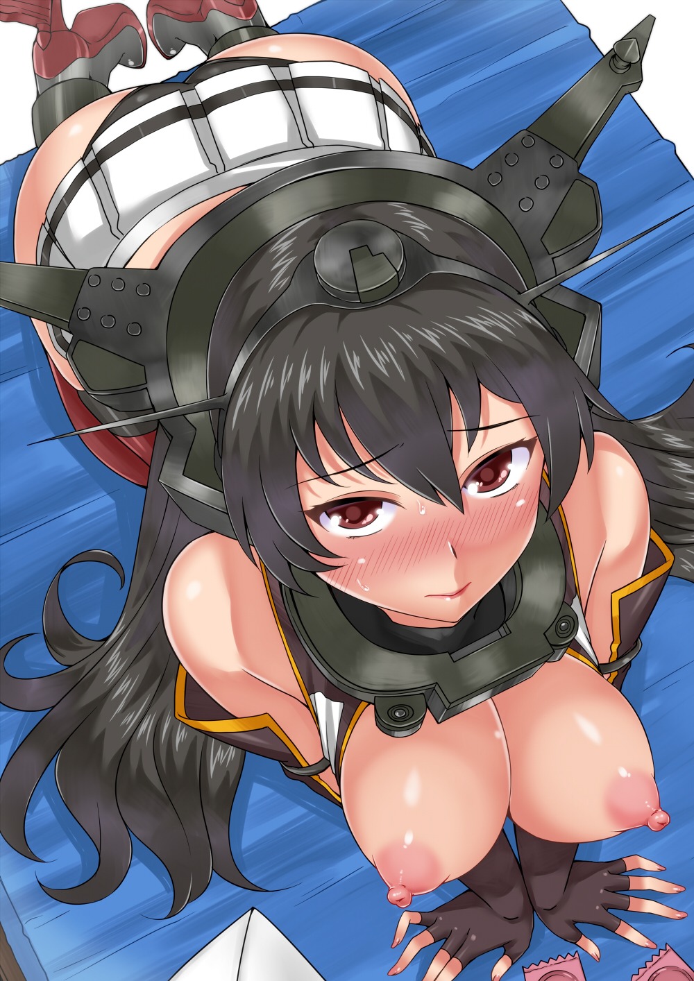 breasts kantai_collection nagato_(kancolle) nipples