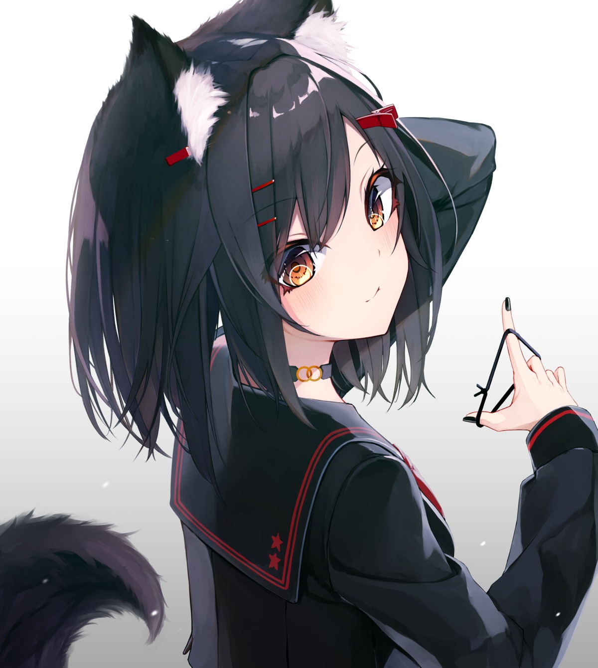 animal_ears mayogii seifuku tail