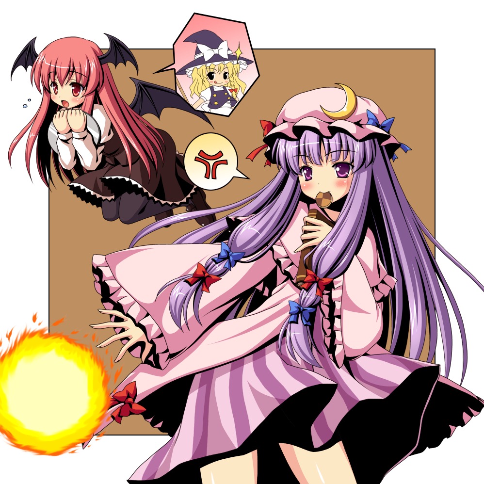 kirisame_marisa koakuma pantyhose patchouli_knowledge touhou wings yamasan