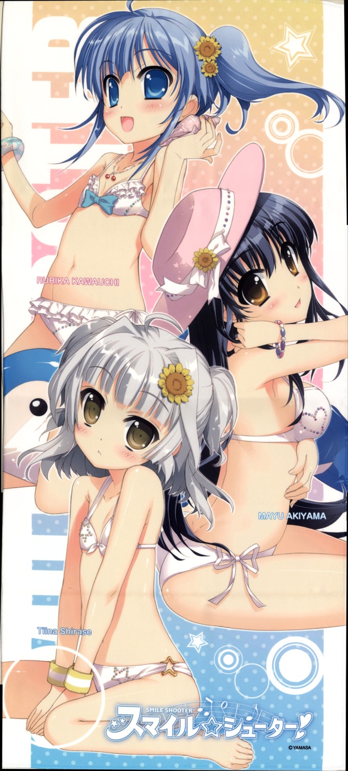 akiyama_mayu bikini fujima_takuya kawauchi_rurika loli shirase_teina smile_shooter swimsuits