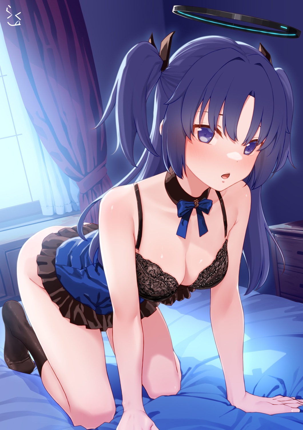 blue_archive halo hayase_yuuka lingerie prophecy_(rakuichimonji)