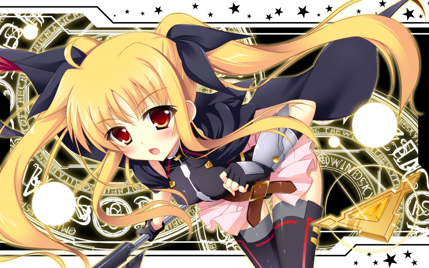 fate_testarossa mahou_shoujo_lyrical_nanoha raiou thighhighs wallpaper