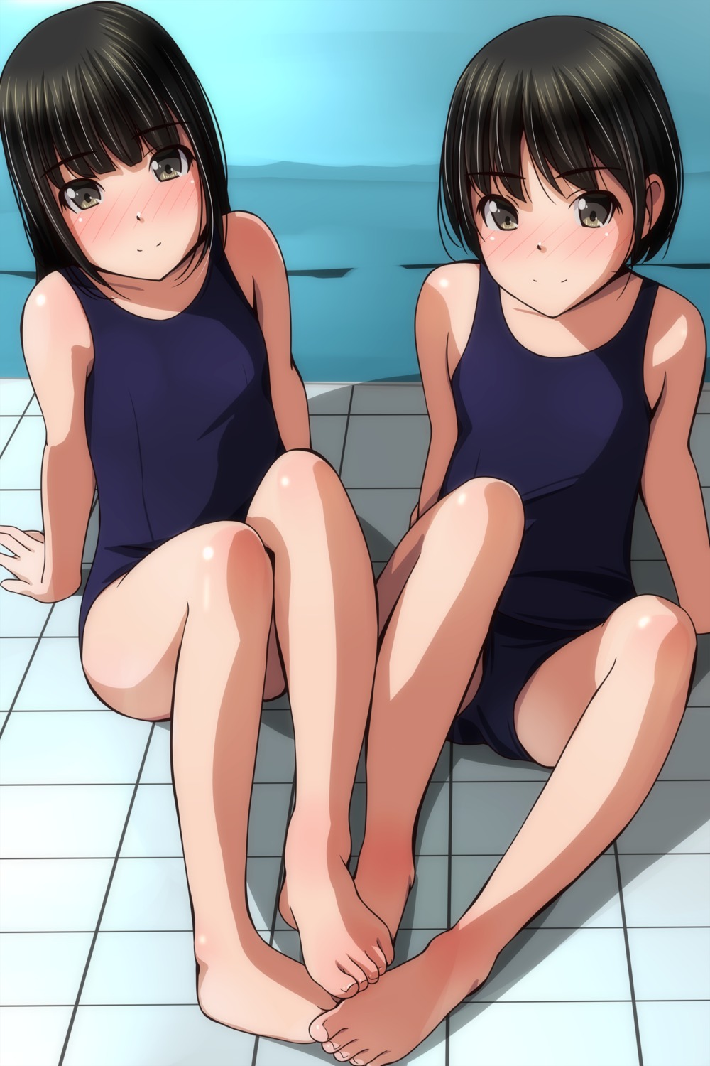 feet matsunaga_kouyou school_swimsuit swimsuits